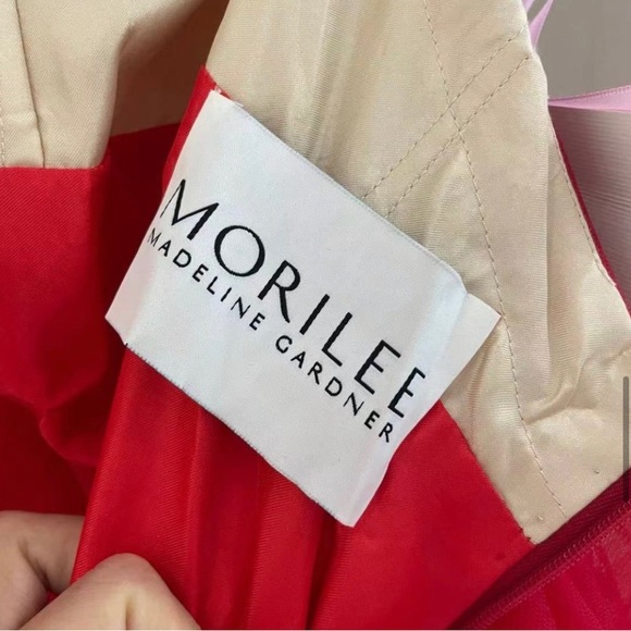 Mori Lee Halter Red mini Prom dress - Picture 8 of 11